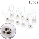 10X LED strip GU10 socket for halogen ceramic light bulb wire connector holderME