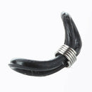 5X( 50 X Black Cord Ends for Eyeglasses Chain Holder 25x4mm HOT M3I5)