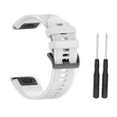 Replacement Soft Silicone Bracelet Strap WristBand 26Mm for Fenix3/3HR Whit