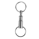 Detachable Dual Range Key Rings Keychain Quick Release 10pcs Belt Support