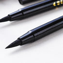 Black Ink Marker Double-end Soft Brush Marker Pen Writing Fineliner Brush G3J3