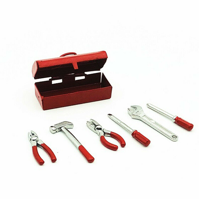 Rc Crawler 1:10 Accessories Mini Hammer Wrench Tools Box For Traxxas Trx-4  K7J8