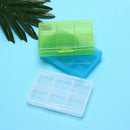 1pc Random Color Mini Pill Cases Drug Storage 6 Slots Pill Box Storage Box  Z