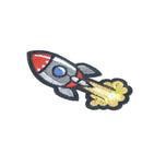rocket cloth badges diy embroidered iron/sewing on patches for clothes BX
