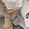 Women Nylon Handbags Shoulder Ladies Fashion Zipper Totes Bag (Leopard)