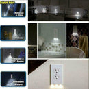 Duplex Decor 3 LED Wall Outlet Cover Plate Bathroom Night Light Bedroom B9M6
