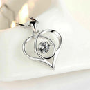 Twinkling Heart Waterdrop Stone Necklace Women Girl Necklace Jewellery Pend K4I4