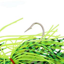 4pcs Fishing Hard Spinner Lures Spinner bait Pike Bass Black&yellow&rose re