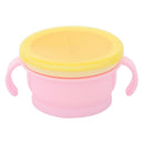 Baby Toddler Snack Bowls Feeding Food Dish Non Spill Proof w/ Lids Tableware