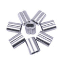 200PCS Aluminum Crimping Loop Sleeve for 1/16 Inch Diameter Wire Rope and Cable