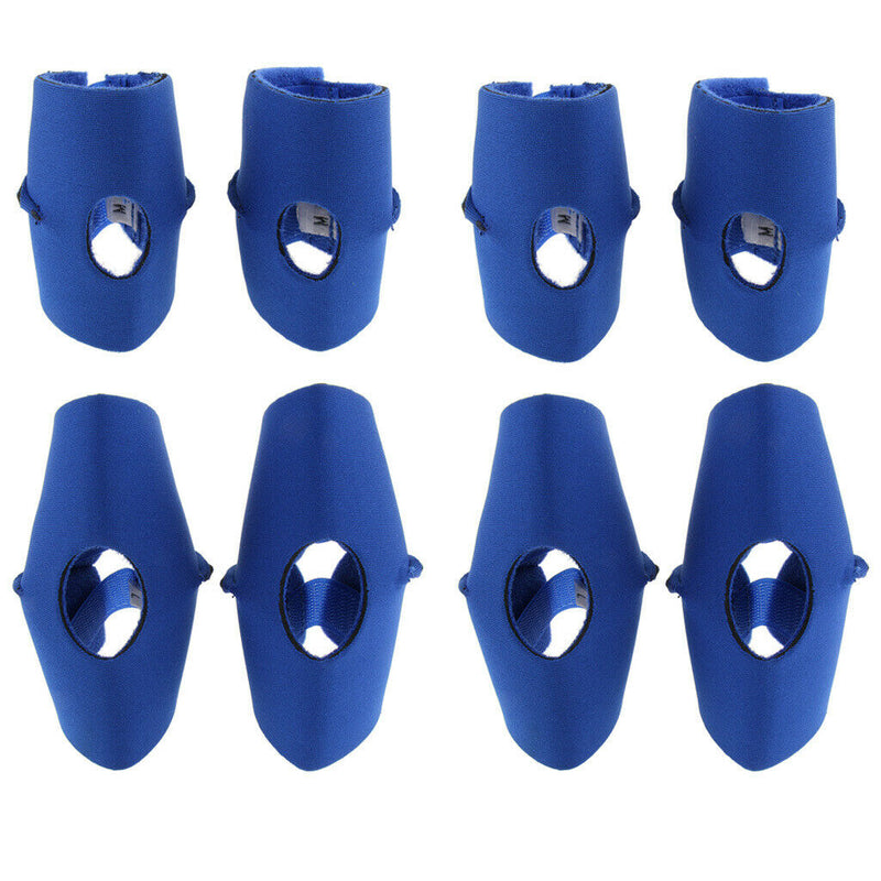 2 Pairs Dog Rear Leg Brace Support To Canine Hind Leg And Hock Joint Blue