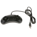 USB Wired Handle Game Controller 6 Button Gaming Joystick for Wonder Mega