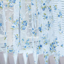 Floral Tulle Voile Door Window Curtain Drape Panel Sheer Scarf Valances