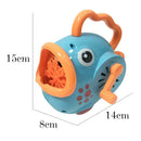 Cartoon Cute Fun Fish Automatic Bubble Machine Manual Blower Maker for Kids