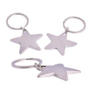 2Pcs Star Keychain Keyrings Fashion Five Pointed Star Shaped Keychains Keyri BX