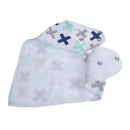 Set of 10 Baby Bandana Bibs Cotton Drool Bib Unisex F. Drooling Teething Feeding