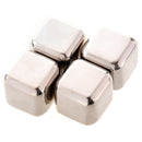 4Pcs Whiskey Wine Beer Stones 440C Stainless Steel Cooler Stone Whiskey Roc