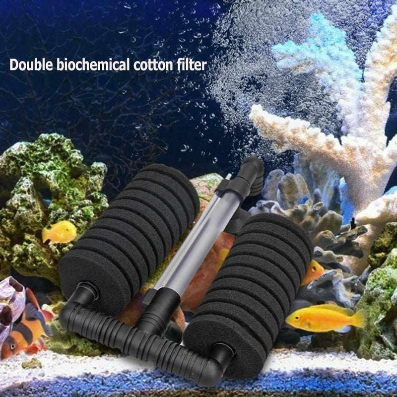 Aquarium Filter Biochemical Cotton Sponge Mute Fish Tank Air Pump Skimmer