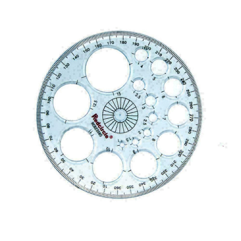 360 Degree Full Circle Plastic Protractor Angle Finder Measuring Ruler Temp I6E7