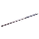 8.9" Length White Vine Pattern Stainless Steel Chopsticks Pair C5C6