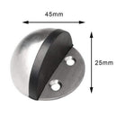 4 Pieces Stainless Steel Floor Door Stopper, Oval Floor Mounted Half Moon D