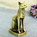 Art Statue Retro Egyptian Bronze Gift Cat Ornament Alloy Collection Home Decor