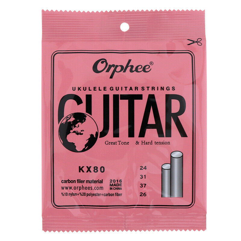 Orphee Nylon Carbon Fiber Ukulele Strings Hawaii Guitar 4 Strings For Ukule