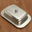 Stainless Steel Butter Cheese Dish Serving Tray Storage Container with New HPM