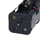 2 pcs black plastic battery holder case with wired for 4 x AA batteries UBTEUS