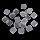 5Pcs Mini Clear Plastic Small Box Jewelry Earplugs Container Storage Box LJ