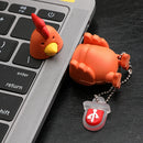 128M Cartoon Adorable Chicken Pen Flash Drive Storage Memory Stick USB 2.0