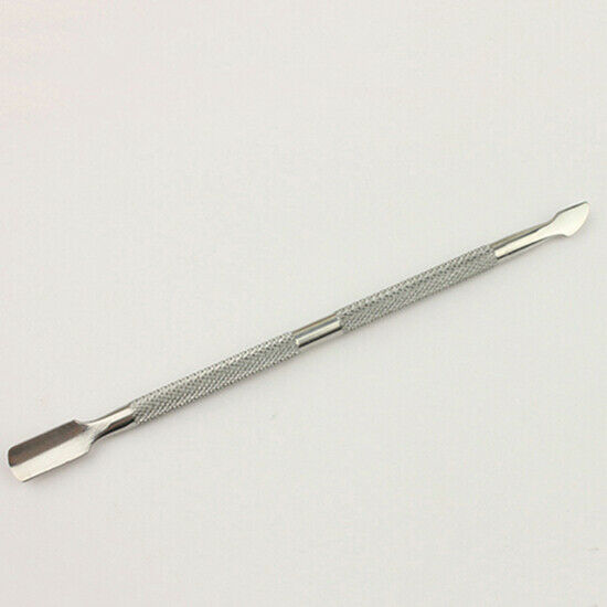 Stainless Steel Cuticle Nail Remover Pusher Double Ended Pedicure Manicure Tool