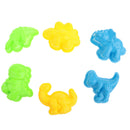 6pcs Mini Dinosaur Sand Molds Beach Building Toys Kids Fun Activity Toys