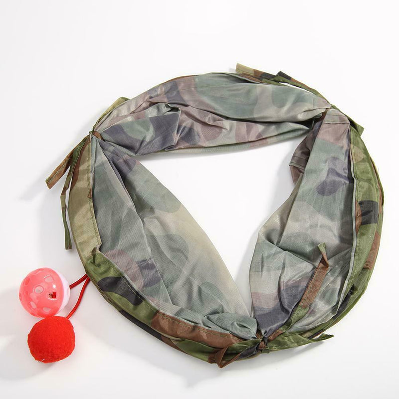 Cat Tunnel Toys Folding Pet Fun Tunnel Kitten Rabbit Play With Ball A