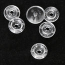 150 Sets Snap Poppers Plastic Button Press Studs For Baby Cloth Belt Webbing