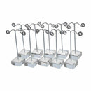 10 PCs Crystal Pedestal Metal Earring Stand Holder Jewelry Display