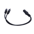 Black 3.5mm female to 2 of 3.5mm Male Audio Splitter Cable for speakers or