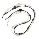 2 Pieces Eyeglass Holder Necklace Sunglass Neck Strap Chain White Black