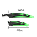 Mountain Bike Bicycle Cycling Front Rear Mudguard Black green I7E1