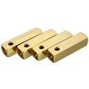 4pcs luxury metal aglet shoelace screw replacement color: Golden