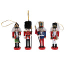 10Pcs 12cm Christmas Decorations Wooden Soldiers Nutcracker Puppets Figures