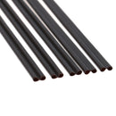 100pcs/set Black Plastic Cocktail Straws Celebration Drinks Party Supplies To_