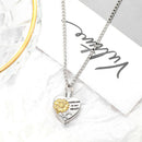 Lady Chain Heart Sunflower Pendant Keepsake Memorial Urn Choker Necklace Jewel_
