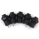 20pcs 12V Car Boat Dash Locking Latching OFF-ON Push Button Switch Blk 12mm