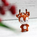 Non Finished Wool Felt Handmade Set DIY Sika Deer for Needle Material Bag