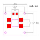 1Pcs 405nm 40W LED Light Source Lamp Panel Copper Plate Integrated Beads Violet
