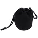 Black Neoprene Soft DSLR Camera Lens Small Bag Pouch for Canon Sony Nikon Pentax