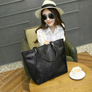New fashion casual glossy alligator totes large capacity ladies simple shop C5M5