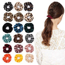 18pcs Velvet Elastic Scrunchies Hair Rubber Band Girls Ponytail Holder Hair Rope