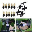 Outdoor Garden Misting Cooling System Fitting 4/7mm Hose 10pcs Nozzles Kit